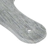 カントリ素朴ーファームハウスグレイモノグラムのネーム カッティングボード (角)