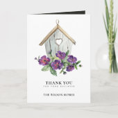 カントリ素朴ーフローラバードハウス不動産仲介業者実在エステート サンキューカード (正面)