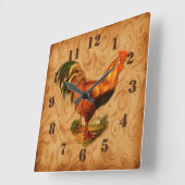 カントリ素朴ールスターキッ華美チン ラージ壁時計 (傾斜)