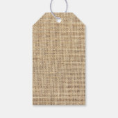 カントリ素朴ーヴィンテージBurlap ギフトタグ (裏面)