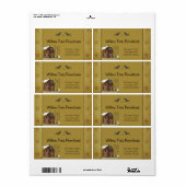 カントリ素朴ー初期のサルボックスハウスアンドスターズ ラベル (フルシート)