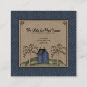 カントリ素朴ー初期のサルボックスハウスオンクラフト スクエア名刺 (正面)