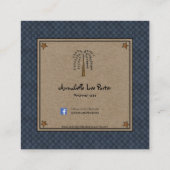 カントリ素朴ー初期のサルボックスハウスオンクラフトSq スクエア名刺 (裏面)