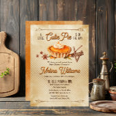 カントリ素朴ー小さなかわいこちゃんパイ赤ちゃんシャワー 招待状