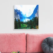 カントリ素朴ー山景勝自然 キャンバスプリント (インサイチュ (リビング))