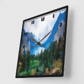 カントリ素朴ー山景勝自然 スクエア壁時計 (傾斜)