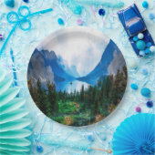 カントリ素朴ー山景勝自然 ペーパープレート (パーティー)