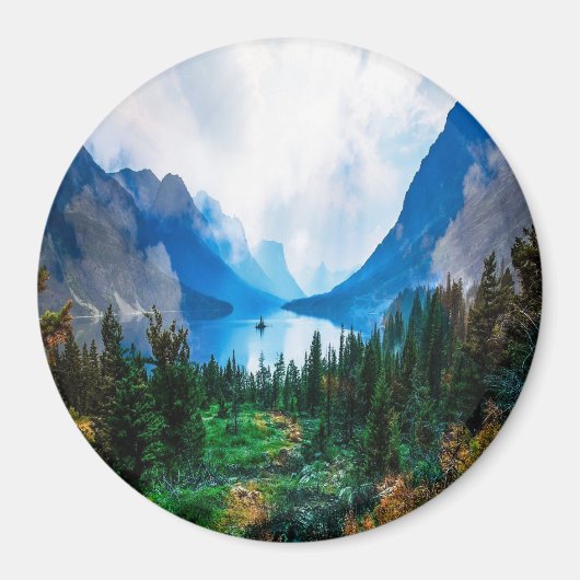 カントリ素朴ー山景勝自然 マグネット (正面)