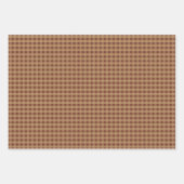 カントリ素朴ー・ギンガムと水玉模様 ラッピングペーパーシート (正面)