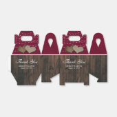 カントリ素朴ー・バ結婚ルガンディ フェイバーボックス (折り畳みなし)