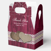 カントリ素朴ー・バ結婚ルガンディ フェイバーボックス (オープン)