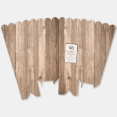 カントリ素朴ー・ホースシュー&ブラウン・ウッド結婚ズ フェイバーボックス (見開き)