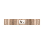 カントリ素朴ー・ホースシュー&ブラウン・ウッド結婚ズ 招待状ベリーバンド (フラット)