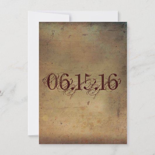 カントリ素朴ー・メイスン・ジャー結婚式招待状 招待状 (裏面)