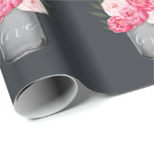 カントリ素朴ー・メイスン・ジャー・パイ結婚ニー ラッピングペーパー (ロールコーナー)