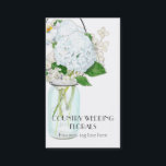 カントリ素朴ー・メイソン・ジャー・フラワーズ・ホワイト・アジサイ 名刺<br><div class="desc">カラーパレット：ソフトピンク、ホワイト、グレー、ブラウンのデザインコレクション：このカントリーファームのフローラスタイルビジネスカードセットとブランド識別パッケージはオードリーJeanne Robertsが作成した手の水のカラーのアートワークから作成され絵を描た素朴。このデザインは、花の栽培、フローラのデザインまたはその他の花屋の事業結婚、の産業プロフェッショナル、家のデコ店やインテリアデザインプロフェッショナルに最適である。瓶は繊細に水色され、青いアジサイ淡い色の、マチリヤ・ポピー、白いケシや他の花で満たされた。ヴィンテージスタイルゼリーの瓶は非常にトレンディーのデザインスタイルbohoシックな結婚式のために。メイスンジャー花模様は人気がある、納屋スタイル、田舎の素朴な結婚式や大事な行事に非常に適している。他のフローラの色の組み合わせで利用可能 – 電子メールのみ。お客様の特定のビジネスカラーに合う可能性がある。</div>