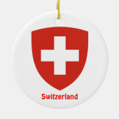 カントンのZürich*のクリスマスのオーナメント セラミックオーナメント (裏面)