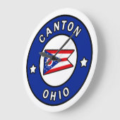 カントンオハイオ ラージ壁時計 (傾斜)