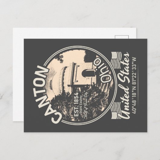 カントンシティオハイオヴィンテージ ポストカード (正面/裏面)