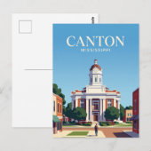 カントン裁判所広場 USA ポストカード (正面/裏面)