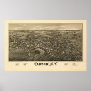 カントンNY 1885 ポスター