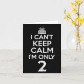 カント保アンCalm Only 2秒おもしろい2歳の誕生日Pa カード (黄色い花)