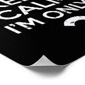 カント保アンCalm Only 2秒おもしろい2歳の誕生日Pa ポスター (角)