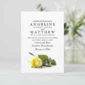 カント素朴リーイエローローズクラシーフローラ結婚ズ 招待状 (スタンド正面)