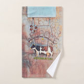 カント素朴リーウエスタンカウファームハウス バスタオルセット (ハンドタオル)