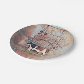 カント素朴リーウエスタンカウファームハウス ペーパープレート (アングル)