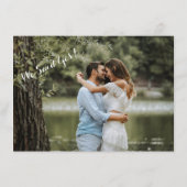 カント素朴リーウエスタンカスタムウェディングフォト招待状 エンクロージャーカード (裏面)