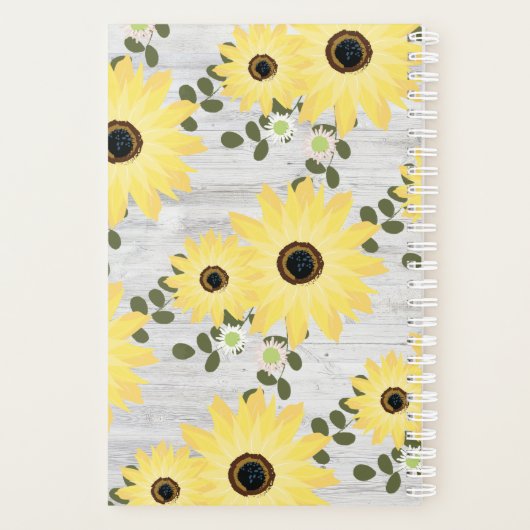カント素朴リーウッドとひまわりの花の名前 プランナー手帳 (裏面)