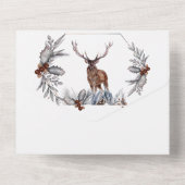 カント素朴リースタック水色秋葉トパズ  オールインワン招待状 (裏面)