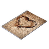 カント素朴リーツワインハートオンバーラッププリント ノートブック (左側)