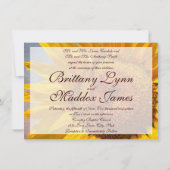 カント素朴リーヒマワリ結婚式招待状 招待状 (裏面)