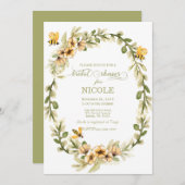 カント素朴リービーズブライダルシャワー招待 招待状 (正面/裏面)