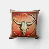 カント素朴リーブルホーンレザーフェイクデザイン クッション (裏面)