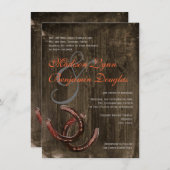 カント素朴リーホースショーズVer2結婚式招待状 招待状 (正面/裏面)