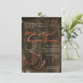 カント素朴リーホースショーズVer2結婚式招待状 招待状 (スタンド正面)