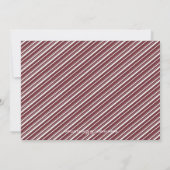 カント素朴リーメリークリスマスワインのストライプ写真 シーズンカード (裏面)