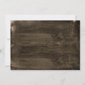 カント素朴リーランタンバーンウッドウェディング招待 招待状 (裏面)