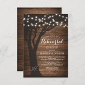 カント素朴リーリハーサルディナー招待状カードライト 招待状 (正面/裏面)