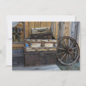 カント素朴リーワゴンホイール結婚式招待状 招待状 (裏面)