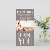 カント素朴リー卒業ありがとう写真 サンキューカード (スタンド正面)