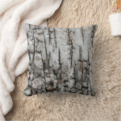 カント素朴リー自然乾燥ひび割れた木の樹皮写真 クッション (ブランケット)