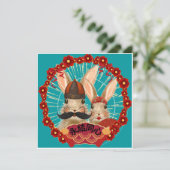 カント語結婚で旧正月のフラットカード シーズンカード (スタンド正面)