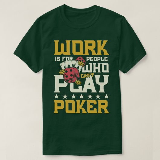 カント遊トランプのポーカー Tシャツ (デザイン正面)