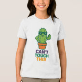 カントTouchこのサボテンおもしろいシャツのチャックリーT トライブレンドＴシャツ (正面)