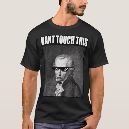カントTouchこのミーム哲学インマニュエル Tシャツ (正面)