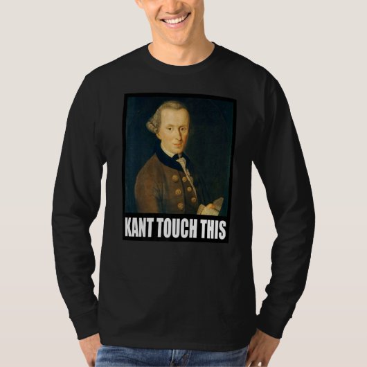 カントTouchこのミーム哲学インマニュエル Tシャツ (正面)